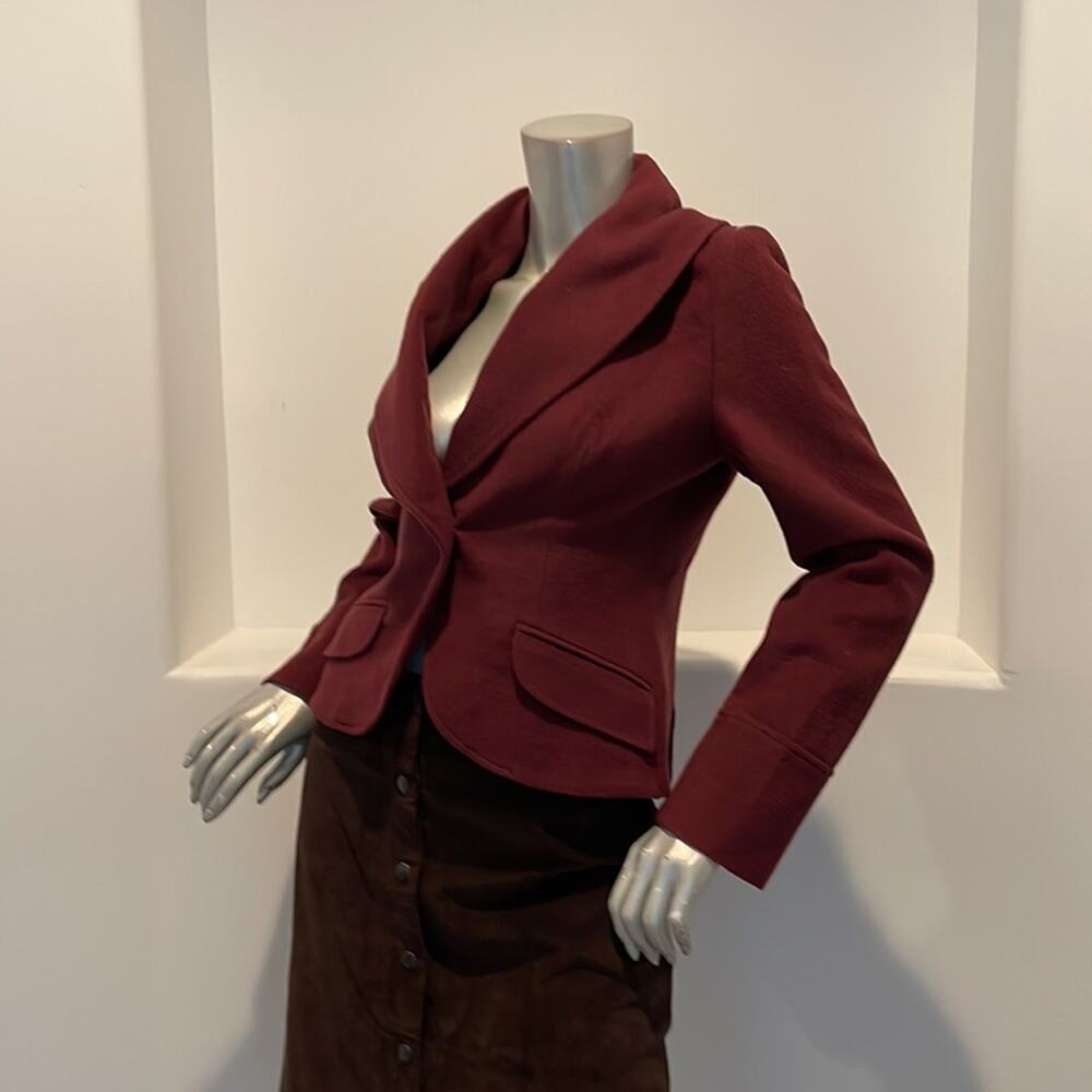 A D E C2 By Philippe A D E C Cropped Wool Blazer … - image 2